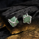Boucles d'Oreilles Aventurine Argent 925 – Sérénité et Équilibre - Biloria