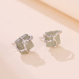 Boucles d'Oreilles Aventurine Argent 925 – Sérénité et Équilibre - Biloria