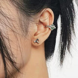 Boucles d'oreilles Aventurine et Argent 925 – Clip, Chance et Sérénité - Biloria