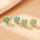 Boucles d'oreilles Aventurine verte et Argent 925 - Biloria