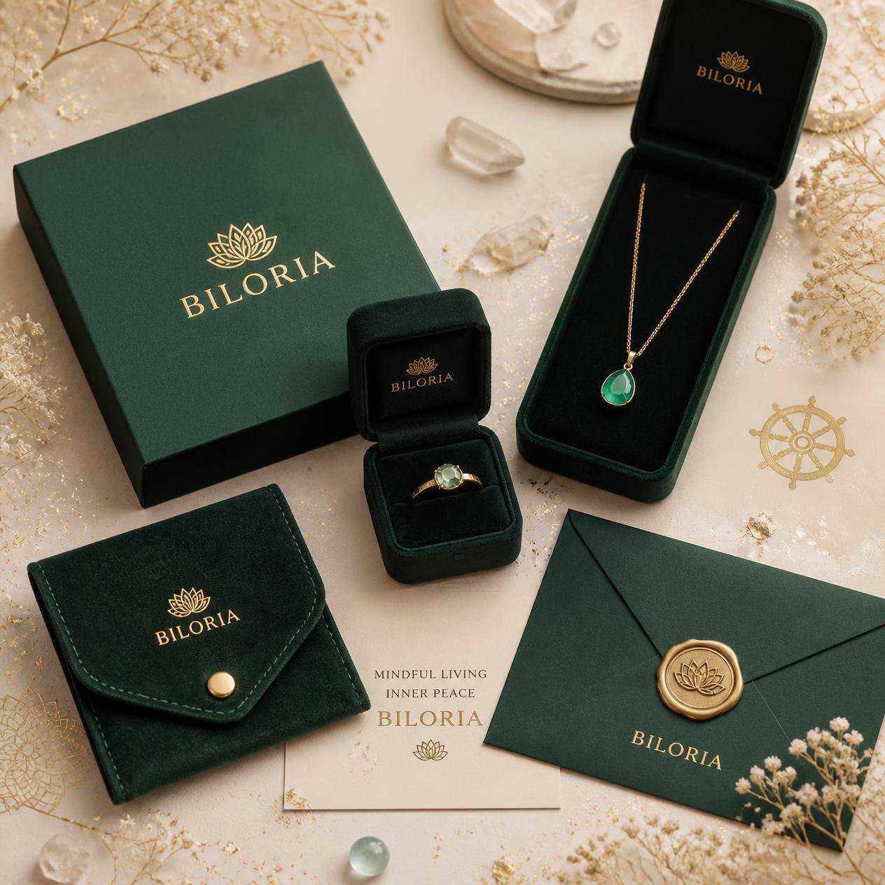 Boucles d'Oreilles Cœur en Pierres Naturelles – Pour un Nouveau Départ - Biloria