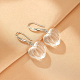 Boucles d'Oreilles Cristal de Roche en Argent - Cadeau Féminin - Biloria