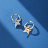 Boucles d'Oreilles Étoile pour Homme – Bijou Acier Céleste - Biloria