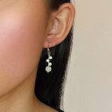 Boucles d'Oreilles Jade Néphrite et Perle – Harmonie Feng Shui - Biloria
