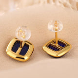 Boucles d'Oreilles Lapis Lazuli – Confiance, Argent Plaqué - Biloria