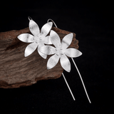 Boucles d'Oreilles Lotus Éclos en Argent 925 - Biloria