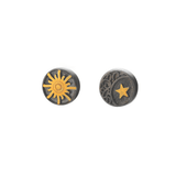 Boucles d'Oreilles Magnétiques Soleil Étoile – Duo Cosmique - Biloria