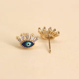 Boucles d'oreilles Mauvais Œil Cristal Protection - Biloria