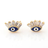 Boucles d'oreilles Mauvais Œil Cristal Protection - Biloria