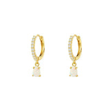 Boucles d'oreilles Opale Goutte Solaire – Argent plaqué or - Biloria