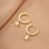 Boucles d'oreilles Opale Goutte Solaire – Argent plaqué or - Biloria