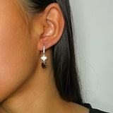 Boucles d'oreilles pendantes Grenat Argent 925 - Bijou Royal - Biloria