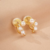 Boucles d'Oreilles Perle - Galaxie d'Éclats pour un Nouveau Départ - Biloria