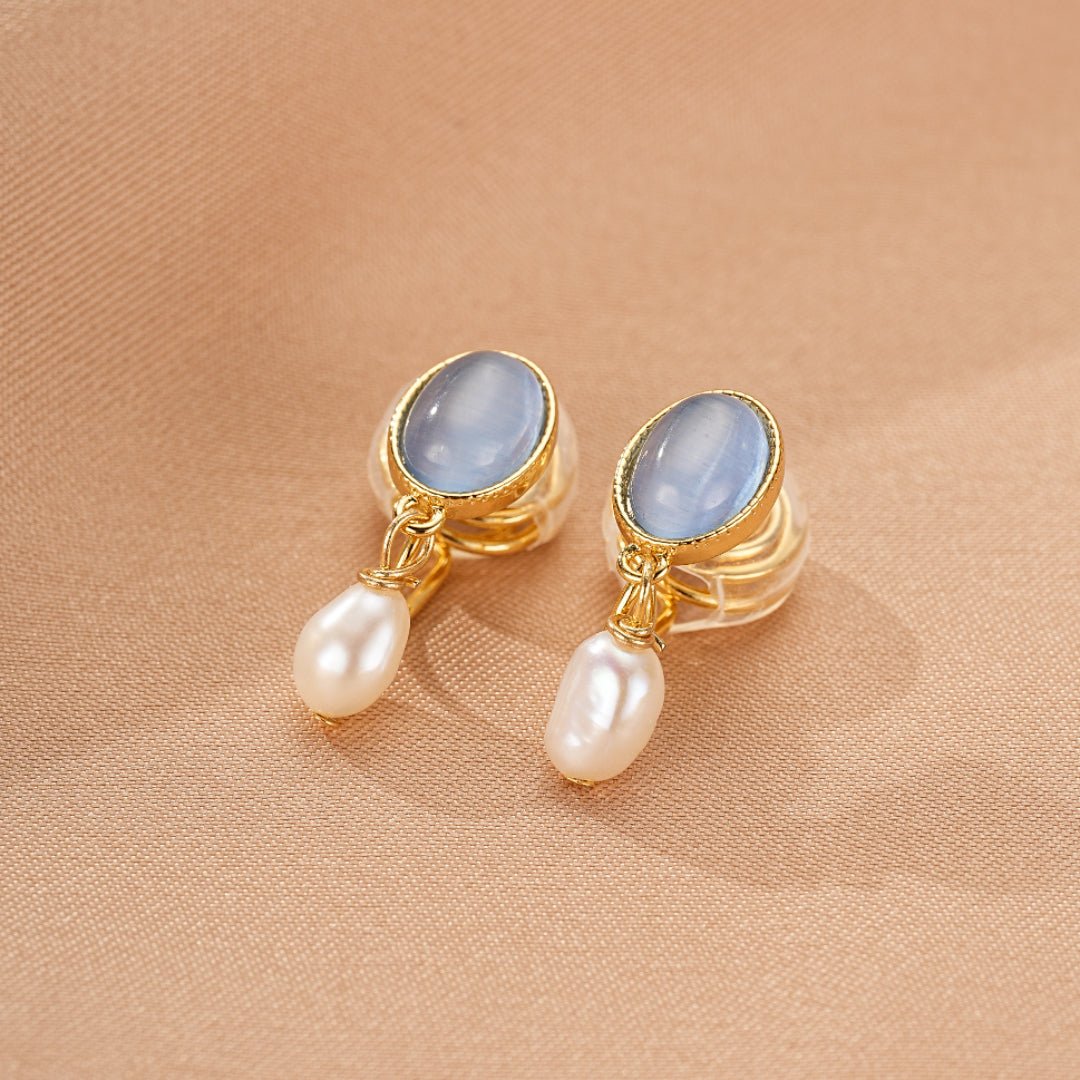 Boucles d'Oreilles Perle Lueur d'Aurore - Biloria