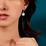 Boucles d'Oreilles Perle Zircon Argent – Goutte Royale - Biloria