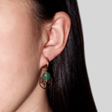 Boucles d'Oreilles Pierres Naturelles Arbre de Vie Sérénité - Biloria