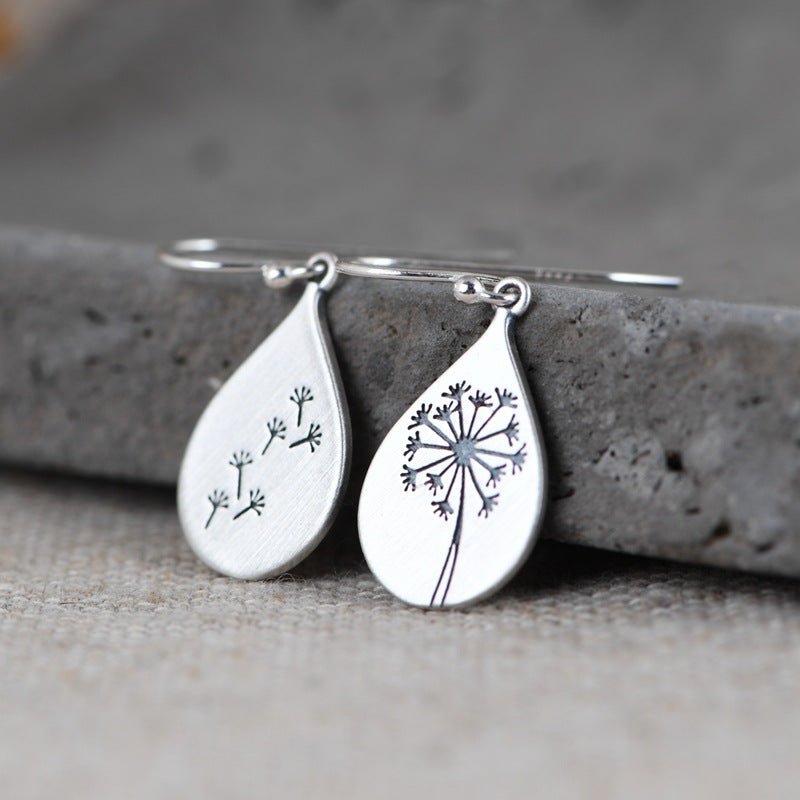 Boucles d'Oreilles Pissenlit Argent 925 Renaissance et Légèreté - Biloria