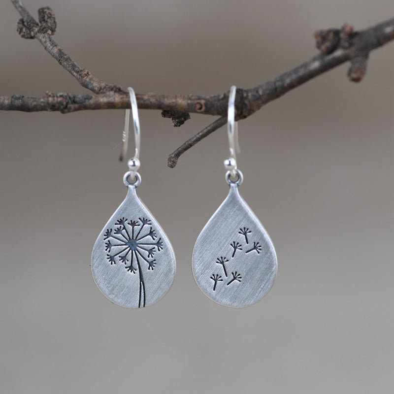 Boucles d'Oreilles Pissenlit Argent 925 Renaissance et Légèreté - Biloria