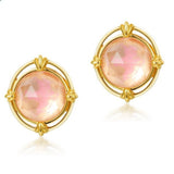 Boucles d'oreilles Quartz Rose – Argent plaqué or, vertus apaisantes - Biloria