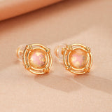 Boucles d'oreilles Quartz Rose – Argent plaqué or, vertus apaisantes - Biloria