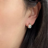 Boucles d'Oreilles Topaze Bleue Argent 925 – Gouttes de Lumière - Biloria