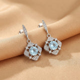 Boucles d'oreilles Topaze et Zircon en Argent S925 – Éclat Naturel - Biloria
