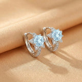 Boucles d'Oreilles Topaze Étoile en Argent S925 - Biloria