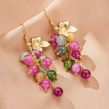Boucles d'Oreilles Tourmaline Grappe de Raisin Abondance - Biloria