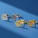 Boucles d'Oreilles Viking Symbole Nordique Fait Main - Biloria