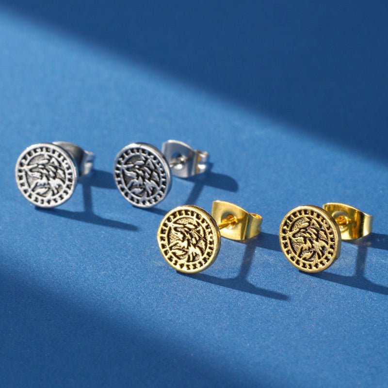 Boucles d'Oreilles Viking Symbole Nordique Fait Main - Biloria