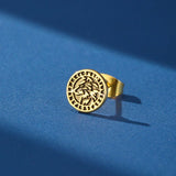 Boucles d'Oreilles Viking Symbole Nordique Fait Main - Biloria