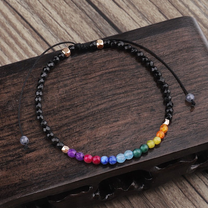 Bracelet 7 Chakras Pierres Naturelles Alignement Énergétique - Biloria