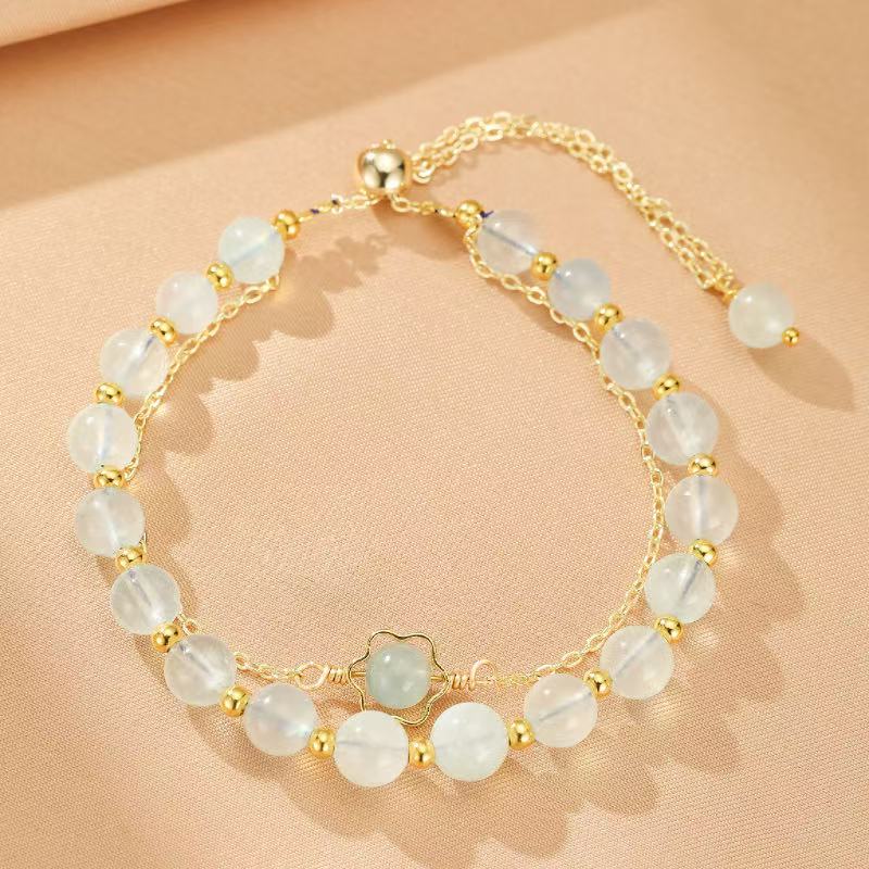 Bracelet Aigue-Marine Ajustable – Éclat Océanique - Biloria