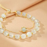 Bracelet Aigue-Marine Ajustable – Éclat Océanique - Biloria