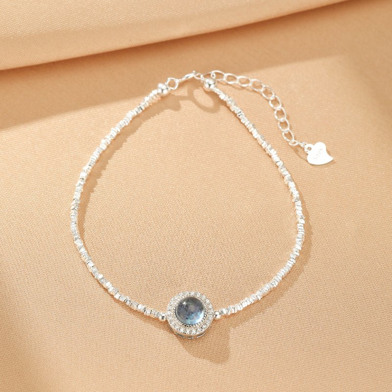 Bracelet Aigue-Marine Argent S925 – Énergie Océan - Biloria