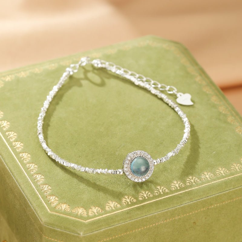 Bracelet Aigue-Marine Argent S925 – Énergie Océan - Biloria