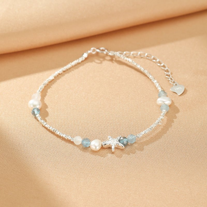 Bracelet Aigue-Marine Argent S925 Vol Marin - Biloria