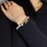 Bracelet Aigue Marine et Perle Queue de Poisson – Calme Océan - Biloria