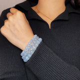 Bracelet Aigue-Marine Fait Main – Sérénité et Pureté - Biloria