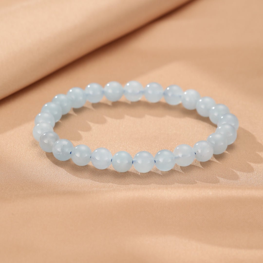 Bracelet Aigue-Marine Fait Main – Sérénité et Pureté - Biloria