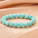 Bracelet Amazonite et Perle – Sérénité Minérale - Biloria