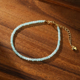 Bracelet Amazonite Fine Apaisant – Bijou Méditation - Biloria