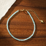 Bracelet Amazonite Fine Apaisant – Bijou Méditation - Biloria