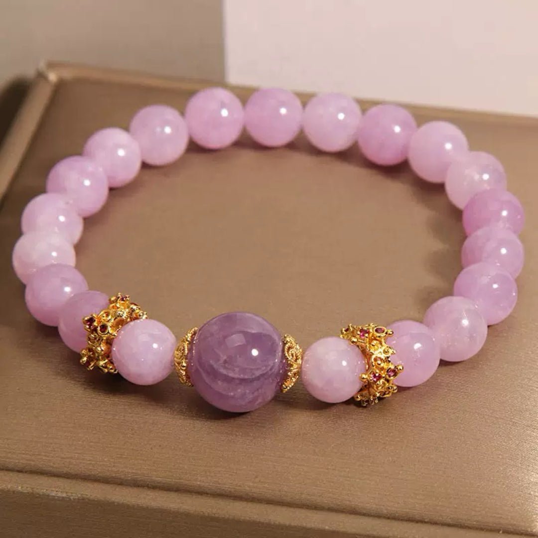 Bracelet Améthyste Lavande et Violette pour Sérénité et Intuition - Biloria
