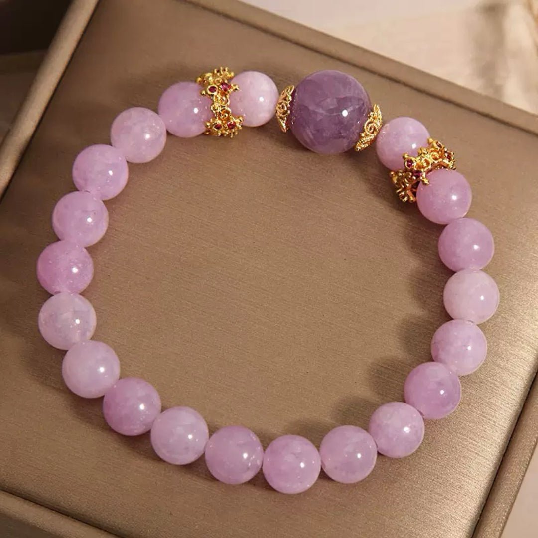Bracelet Améthyste Lavande et Violette pour Sérénité et Intuition - Biloria