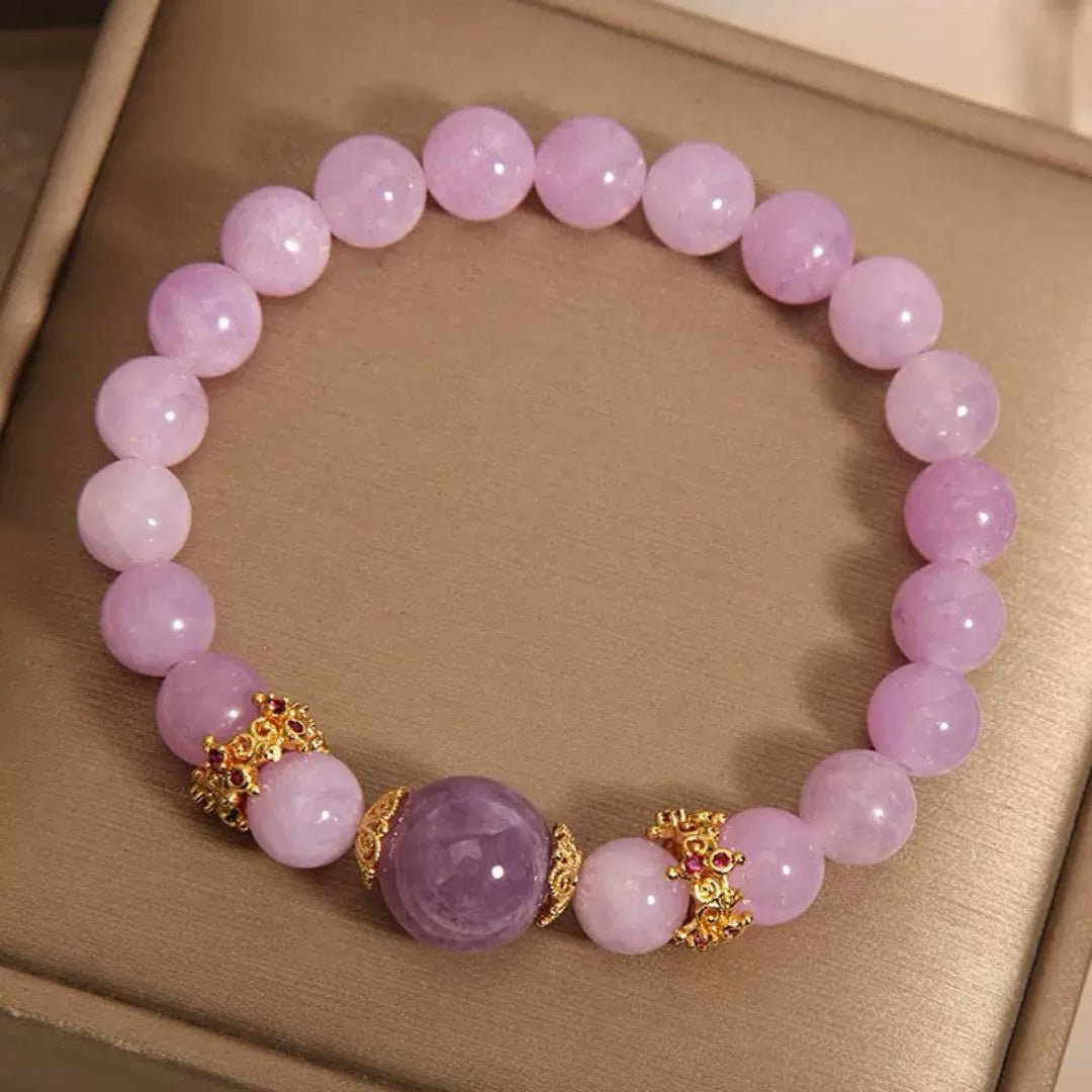Bracelet Améthyste Lavande et Violette pour Sérénité et Intuition - Biloria