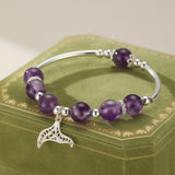 Bracelet Améthyste Queue de Sirène pour Enfant - Argent 925 - Biloria