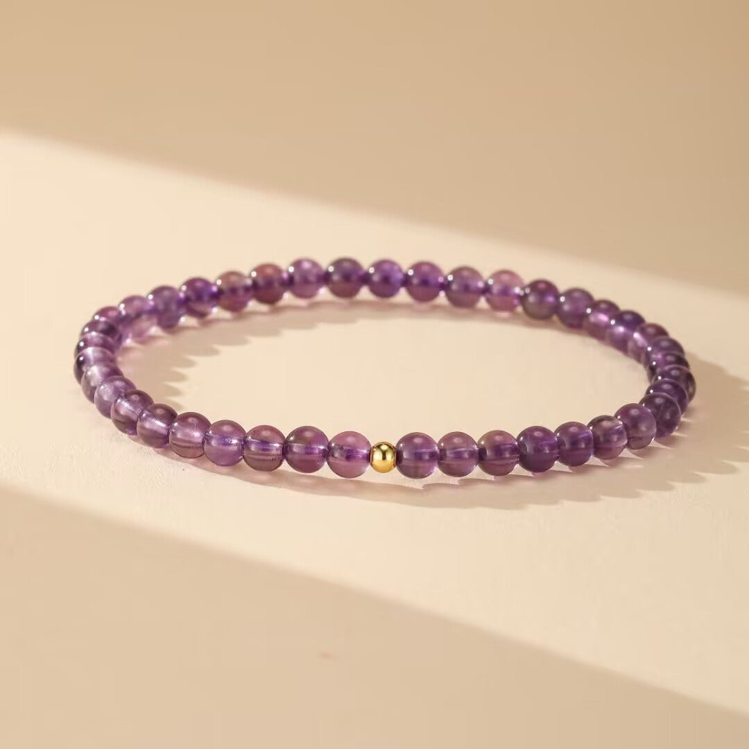 Bracelet Améthyste Uruguay Argent 925 – Sérénité - Biloria