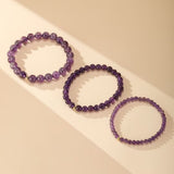 Bracelet Améthyste Uruguay Argent 925 – Sérénité - Biloria