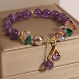 Bracelet Améthyste Zircon – Purification et Sérénité - Biloria